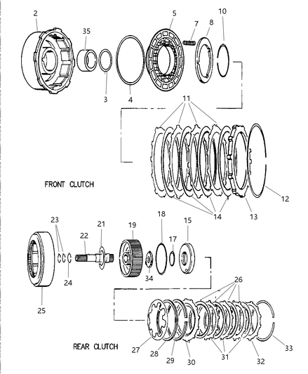 Seal Front Clutch Piston