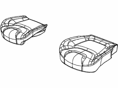 New 2015-2016 Fits Chrysler Grand Cherokee Front Seat Cushion Cover - Part # 5VF78HL1AC