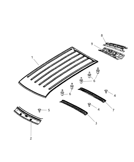 Header Roof Rear Lower