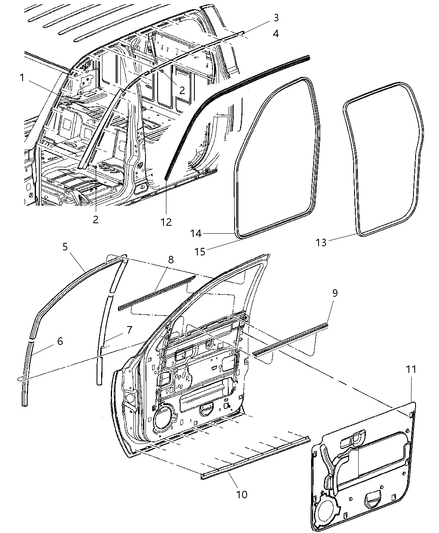 Weatherstrip Front Door Inner