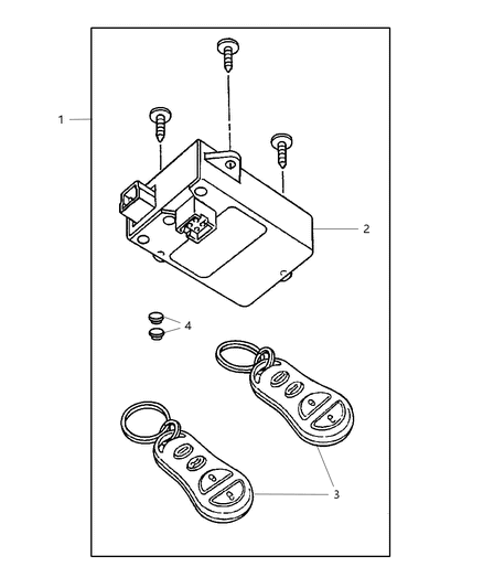 Module Keyless Entry Receiver
