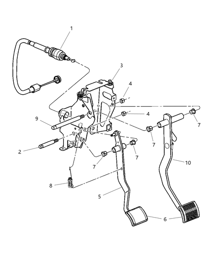 Pad Brake Pedal