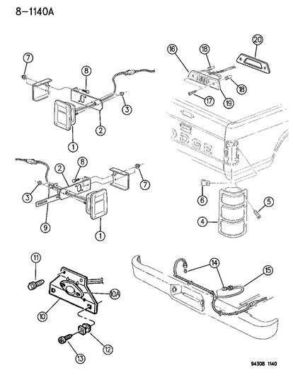 Screw, Tapping, Tail Lamp Mtg.