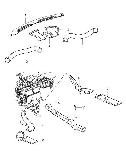 Duct Instrument Panel
