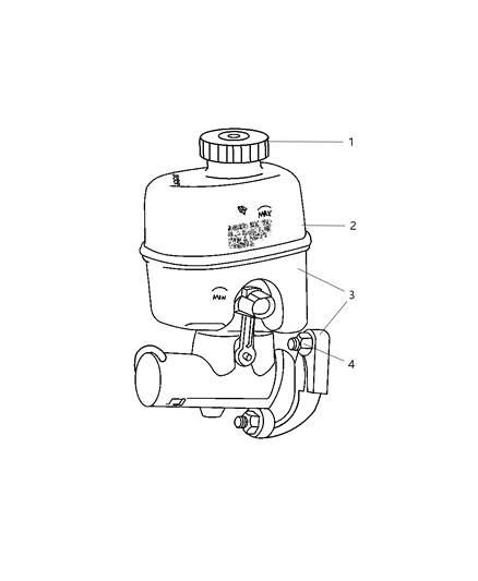 New 2003-2005 Fits Chrysler Liberty Brake Mastr Cylinder - Part # 5072526AB