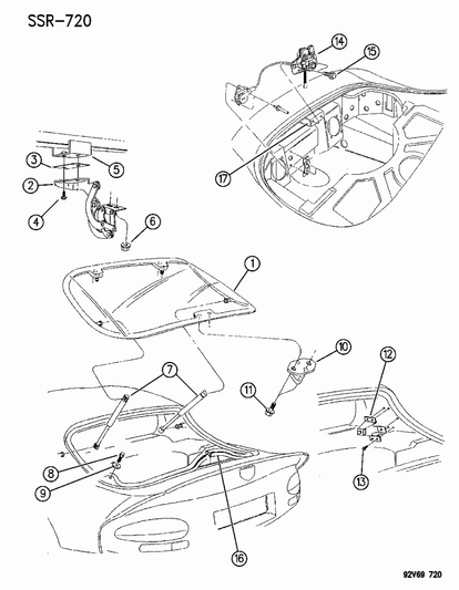Bracket, Liftgate Prop Rod Mounting