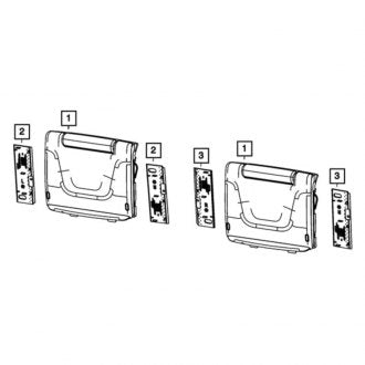 New OEM Video Monitor Fits, 2022-2024 Chrysler Pacifica - Part # 7GC76DX9AA