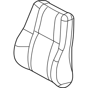 New 2008-2010 Fits Chrysler Grand Cherokee Front Seat-Cushion Cover-Top Back Left - Part # 1JG751DVAA