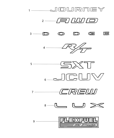 Nameplate Jcuv