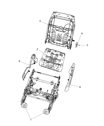Frame Front Seat Back