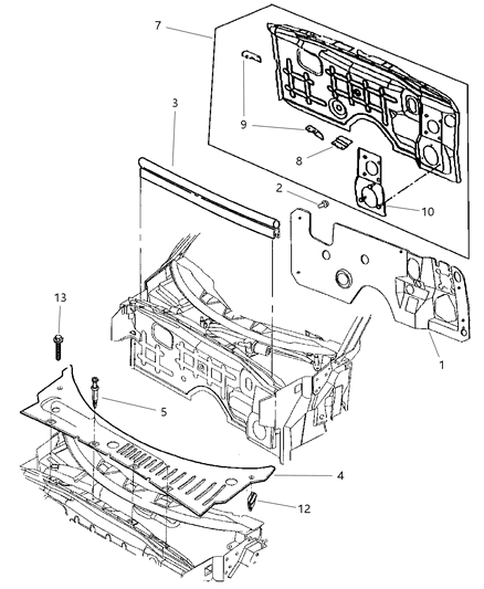 Bracket Cowl Plenum