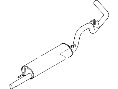 Muffler And Pipe Assy - Rear