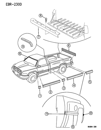 Moulding, Wheel Flare Front (W/Dual Wheels)