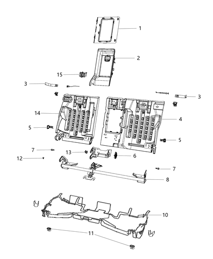 Retainer Seat Cushion To Floor Pan