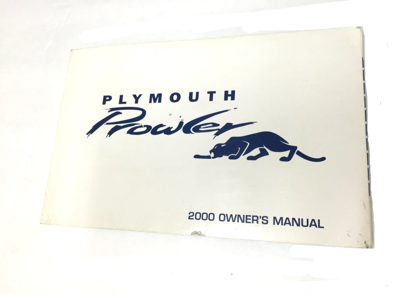 New OEM 2000 Plymouth Prowler Owners Manual