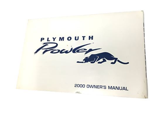 New OEM 2000 Plymouth Prowler Owner’s Handbook / Operating Manual – 1st Edition