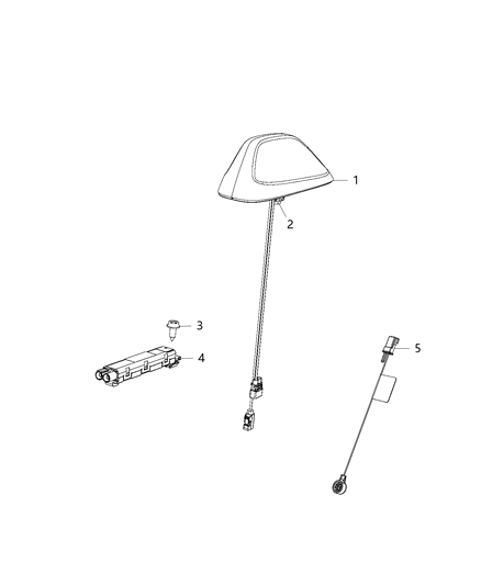 Antenna Base Cable And Bracket