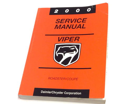 New OEM 2000 Dodge Viper Factory Service Procedures Manual 812700050