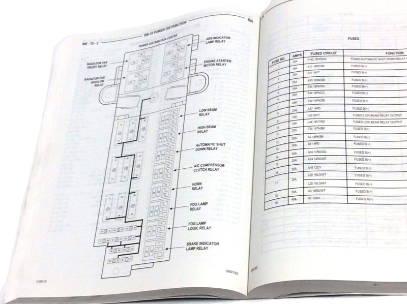 New OEM 2001 Dodge Viper Factory Service Procedures Manual 812701050