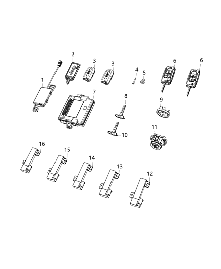 Transmitter Integrated Key Fob