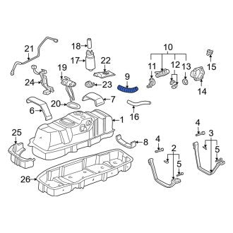 New OEM Genuine Toyota Lower Fuel Filler Neck - Part # 772130C020