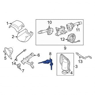 New OEM Genuine Toyota Ignition Lock Cylinder - Part # 6905734030