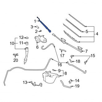 New OEM Genuine Toyota Left Windshield Wiper Arm - Part # 852210C010