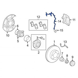 New OEM Genuine Toyota Front Right ABS Wheel Speed Sensor Wiring Harness - Part # 895160C030