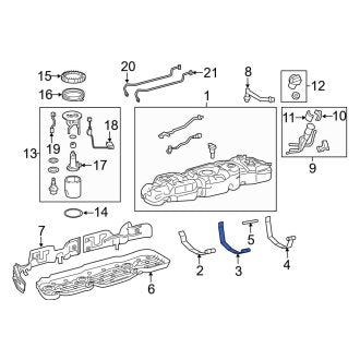 New OEM Genuine Toyota Rear Fuel Tank Strap - Part # 776020C140