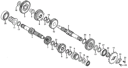 Gear, Countershaft Third (28T)