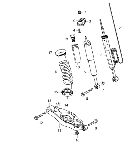 Shock Absorber Suspension Rear