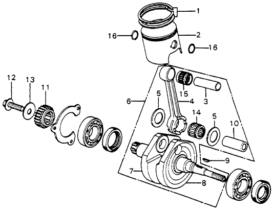 Ring Set, Piston (Over Size) (0.25)