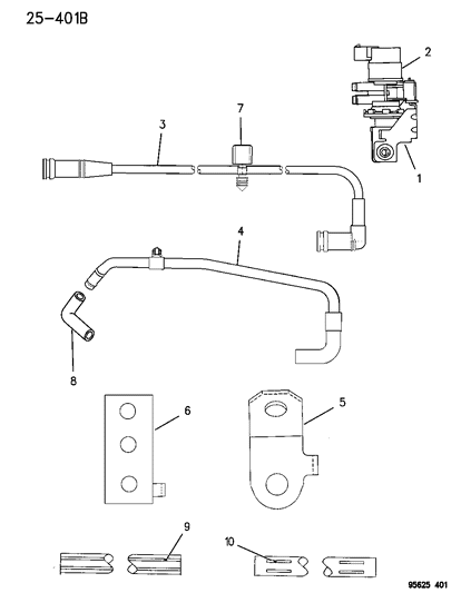 Mitsubishi: Genuine OEM Factory Original, Hose Vacuum  10000  - Part #  MS632199