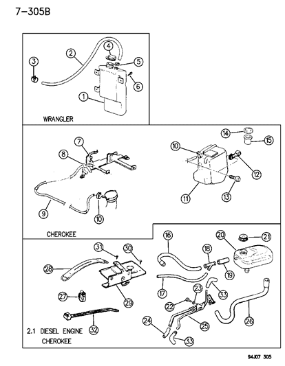 Hose Coolant Recovery Bottle