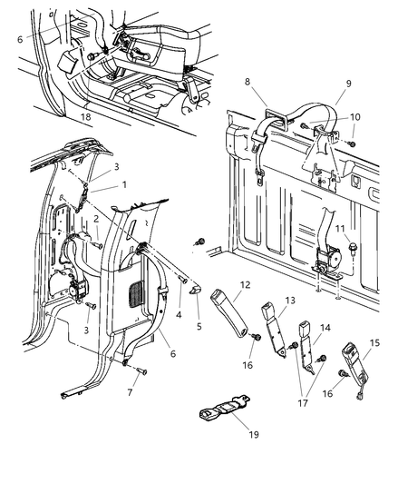 Bezel Seat Belt