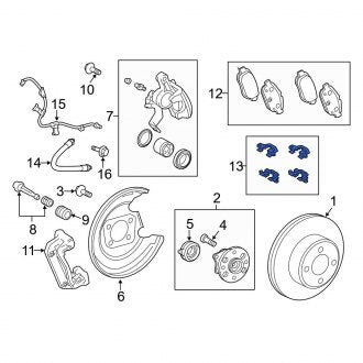 New OEM Genuine Toyota Front Disc Brake Pad Set - Part # 446552310