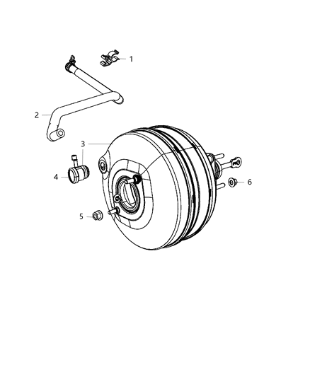New 2015 Fits Chrysler 2500 Hose-Brake Booster Vacuum - Part # 4581646AB