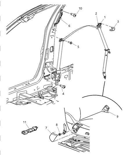 Seat Belt Front Outer