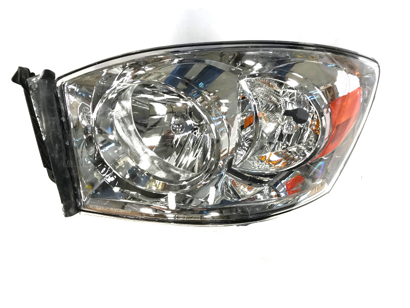 2006-2008 Dodge RAM 1500/ 2006-2009 RAM 2500 3500 Factory Style Crystal Headlights (Chrome Housing/Clear Lens)