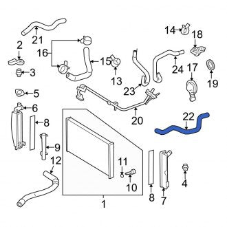 New OEM Genuine Toyota HVAC Heater Hose - Part # 8.72E+175