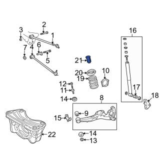 New OEM Genuine Toyota Rear Suspension Control Arm Stop - Part # 4830642050