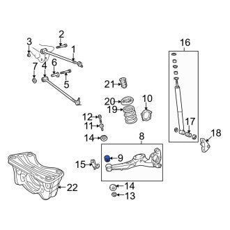 New OEM Genuine Toyota Rear Suspension Trailing Arm Bushing - Part # 4872542080