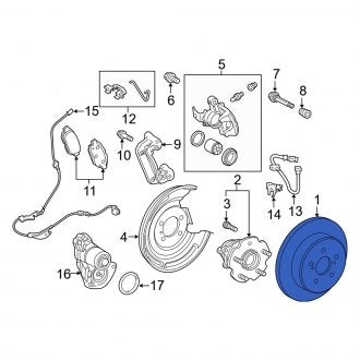 New OEM Genuine Toyota Rear Disc Brake Rotor - Part # 4243112270