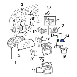 New OEM Genuine Toyota HVAC Blower Control Switch - Part # 8473248010