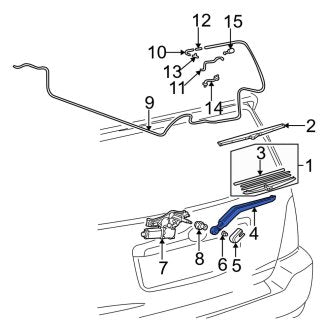 New OEM Genuine Toyota Back Glass Wiper Arm - Part # 8524148080