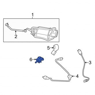 New OEM Genuine Toyota Vapor Canister Purge Solenoid - Part # 90910TC001