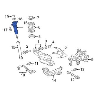 New OEM Genuine Toyota Rear Suspension Shock Absorber Mount - Part # 487500R010