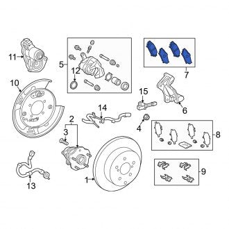 New OEM Genuine Toyota Rear Disc Brake Pad Set - Part # 446602430