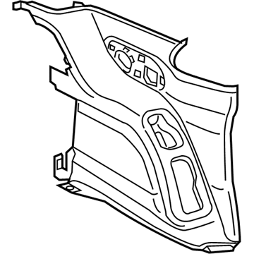 New 2020 Fits Chrysler Pacifica, Voyager Panel-Quarter Trim - Part # 6MD551D2AF