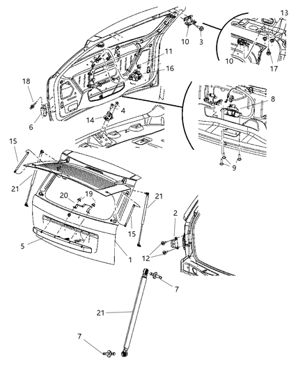 Latch Liftgate Glass